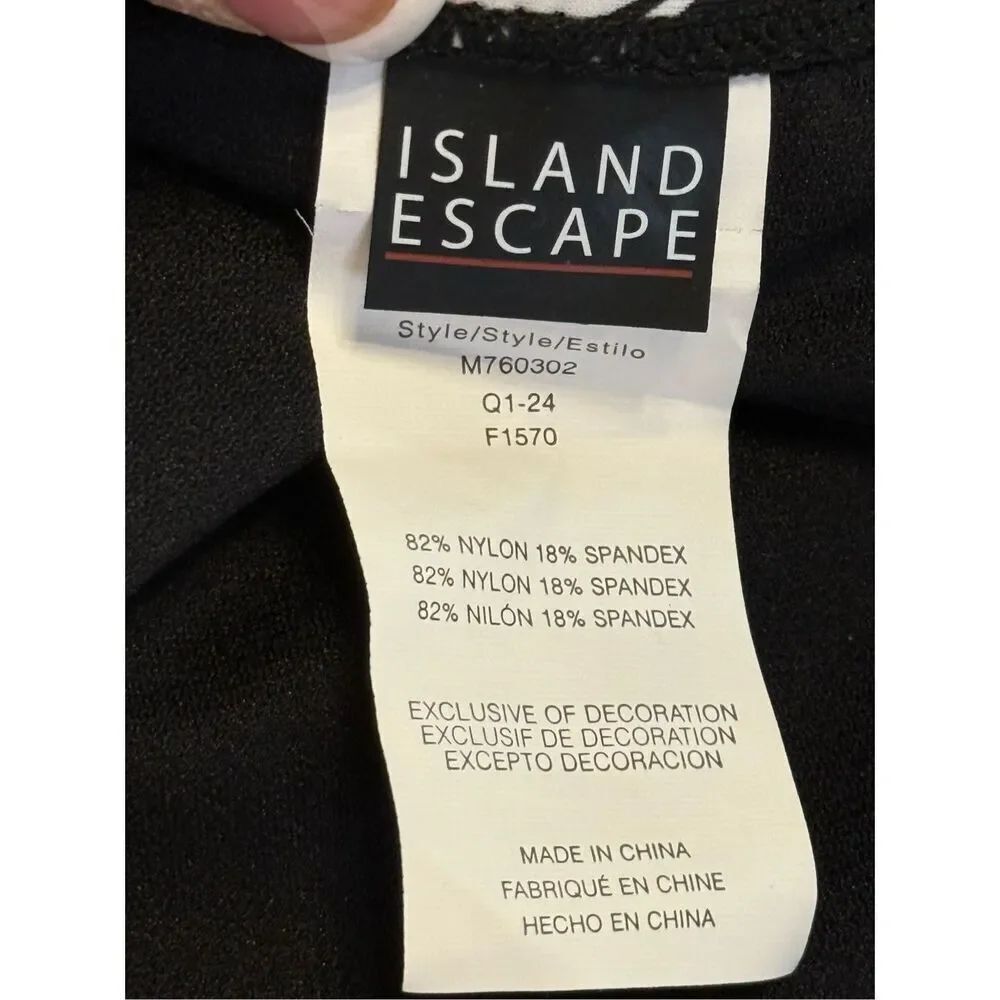 Island Escape Tropical Print 1-Piece Women’s Swimsuit Sz. 6 Cruise Resort NW/OT - Picture 6 of 7